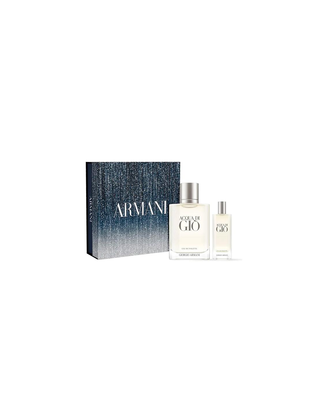 G. Armani Aqua De Gio Men Edt Spray 100 Ml + Mini 15 Ml Set