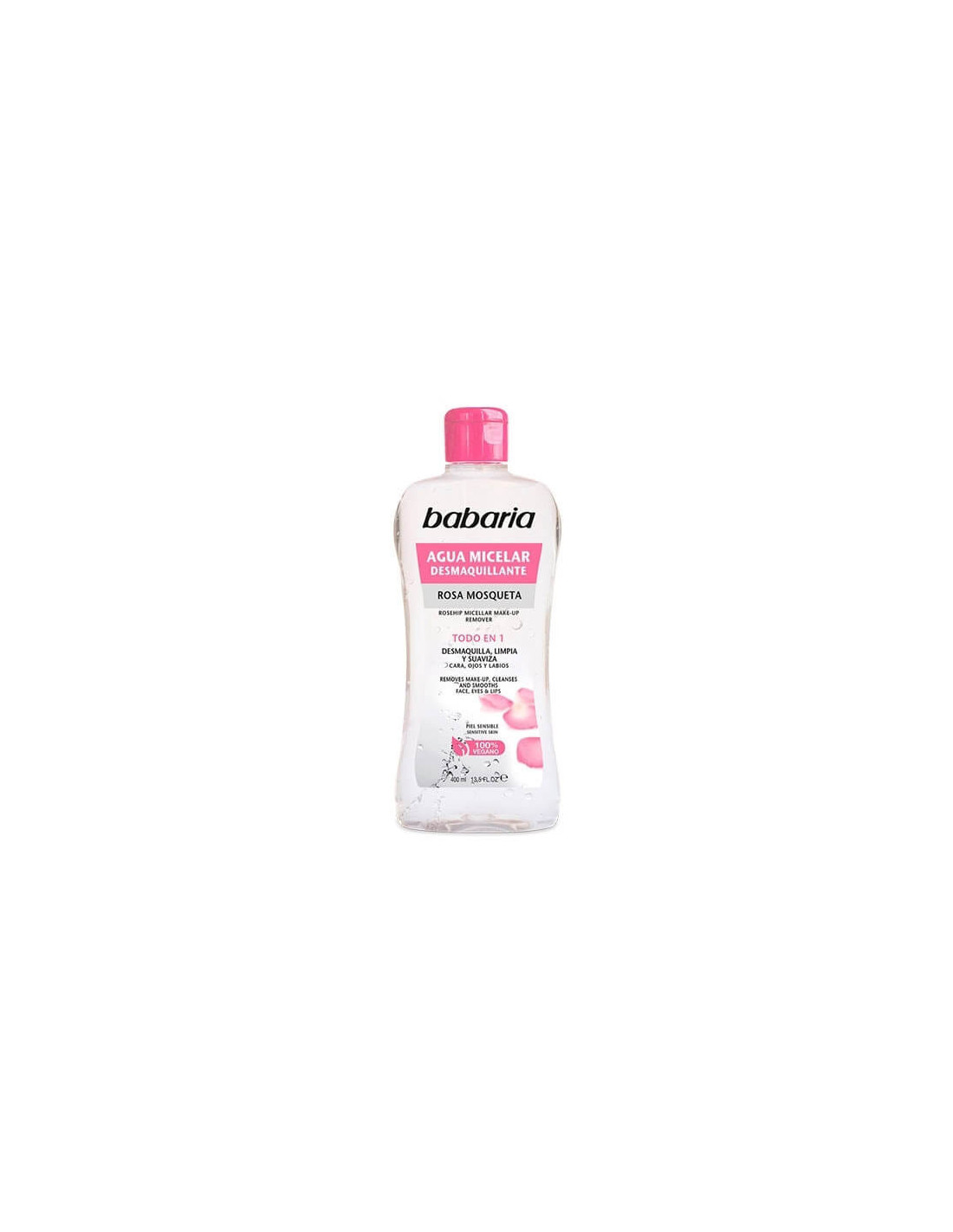 Babaria Facial Agual Micelar Desmaquillante Rosa Mosqueta 400 Ml