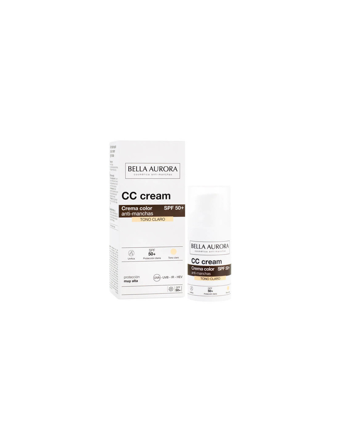 Bella Aurora Solar Antimanchas Cc Tono Claro Spf50+30Ml