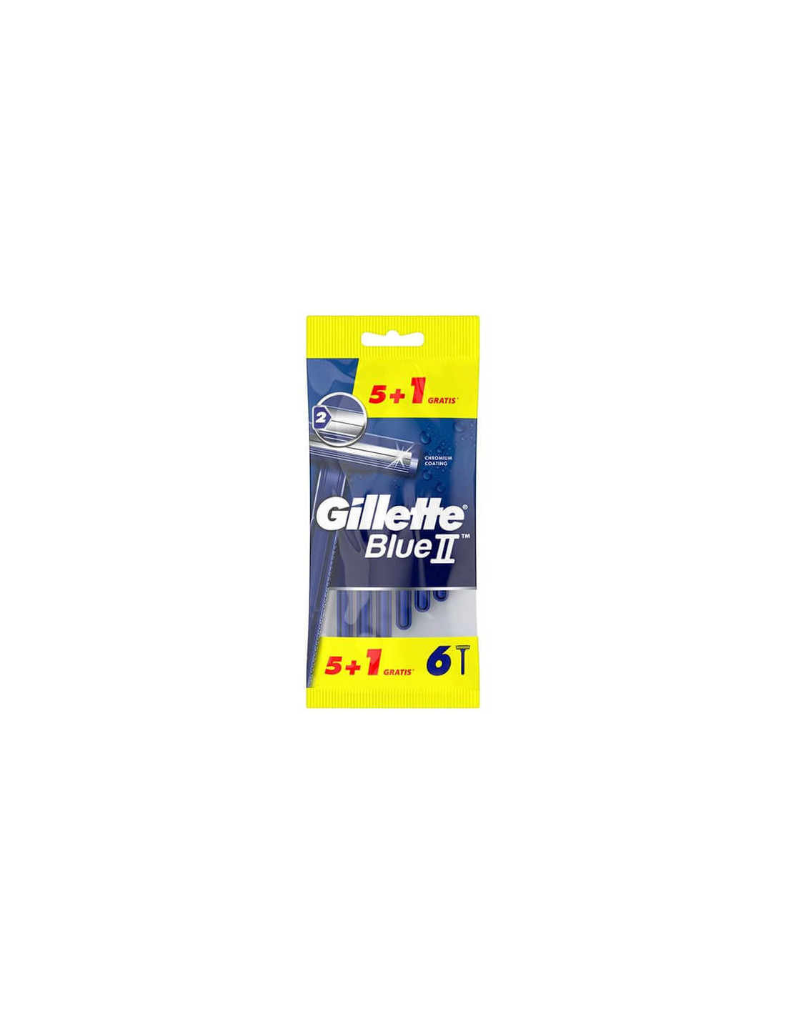 Gillette Blue Ii Bolsa 5 + 1 Unidades