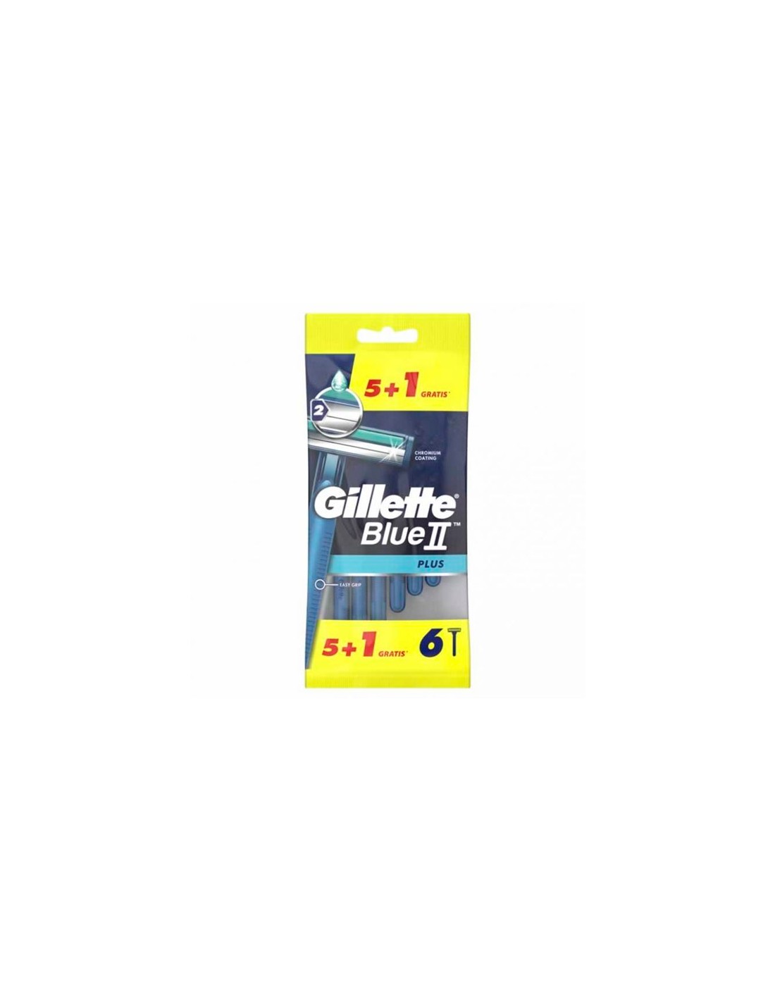 Gillette Blue Ii Plus 5 + 1 Unidades