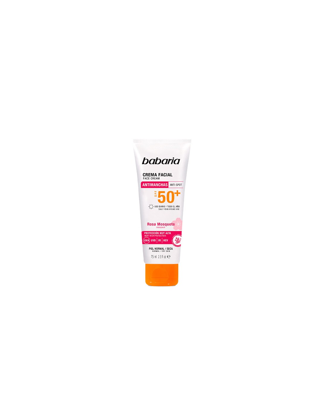 Babaria Sol. Facial Antimanchas Rosa Mosqueta Sfp50 75Ml